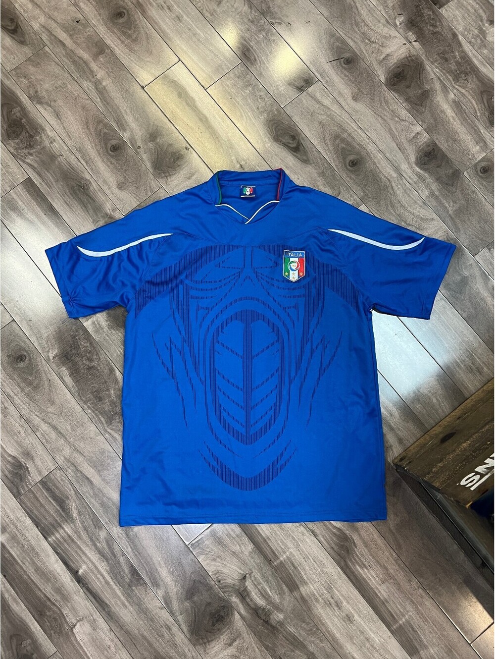 Italia National Team Jersey Bootleg – Blue – Sz Large 23x29